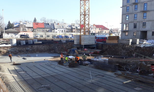 Budování bytů v centru Olomouce pokračuje